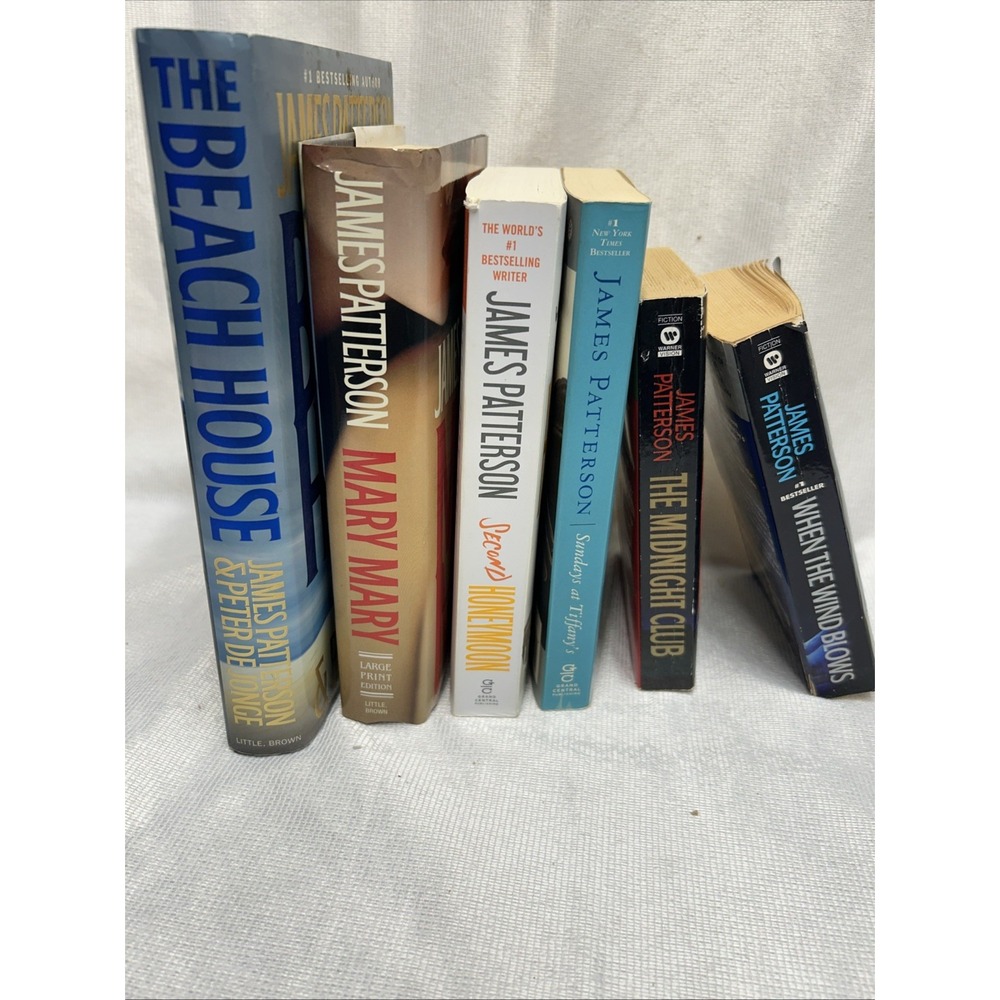 James Patterson Book Bundle 4 Paperback 2 Hardcover Mary Mary, The Beach House